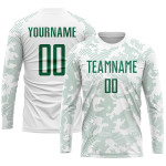 Jersey Sublimation Kelly White Uniform Custom Green Soccer Jersey Sublimation Kelly White Uniform Custom Green Soccer