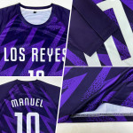 Jersey Purple White Soccer Custom Uniform Sublimation