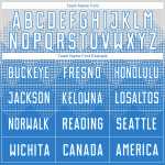 Powder Sublimation Custom Blue White Soccer Uniform Jersey