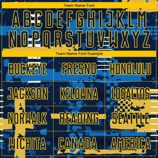 Custom Uniform Sublimation Jersey Navy Soccer Navy-Gold