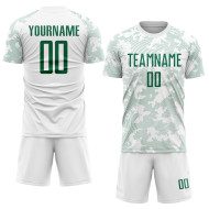 Jersey Sublimation Kelly White Uniform Custom Green Soccer