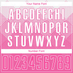 White Jersey Uniform Soccer Custom Sublimation Pink