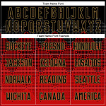 Uniform Gold Custom Sublimation Jersey Black-Old Red Soccer Uniform Gold Custom Sublimation Jersey Black-Old Red Soccer