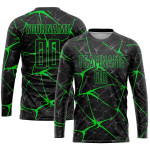 Green Jersey Uniform Custom Sublimation Soccer Black Neon Green Jersey Uniform Custom Sublimation Soccer Black Neon