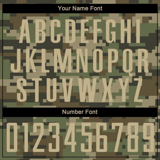 Sublimation Custom Service Uniform Salute Soccer Gold-Olive Jersey Camo To Vegas