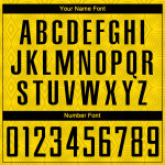 Soccer Gold Sublimation Black Custom Jersey Uniform