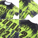 Green Jersey Uniform Neon Sublimation Soccer Custom Black