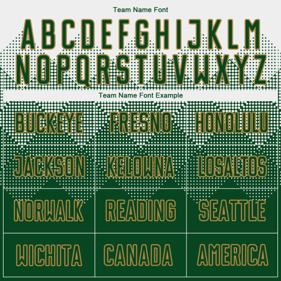 Jersey Uniform Gold Sublimation Custom Green-Old Soccer White