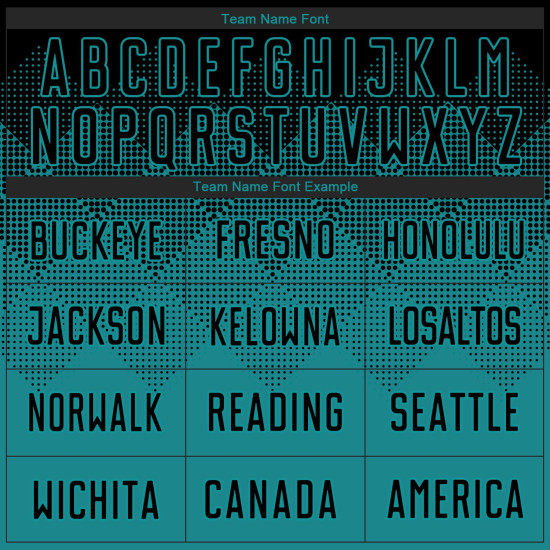 Jersey Soccer Custom Sublimation Uniform Teal Black