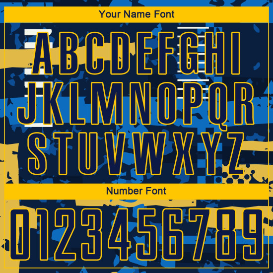 Custom Uniform Sublimation Jersey Navy Soccer Navy-Gold