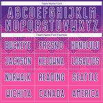 Soccer Sublimation Custom Pink Uniform Jersey Purple-White Soccer Sublimation Custom Pink Uniform Jersey Purple-White