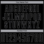 Gray Jersey Black Uniform Soccer Sublimation Custom