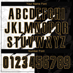 Pattern Scratch Black-Old Gold Uniform Custom Jersey Soccer Sublimation Graffiti