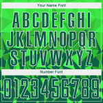 Sublimation Grass Soccer Green-White Uniform Green Custom Jersey