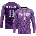 Uniform Sublimation Jersey Custom White Purple Soccer Uniform Sublimation Jersey Custom White Purple Soccer