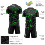 Green Jersey Uniform Custom Sublimation Soccer Black Neon Green Jersey Uniform Custom Sublimation Soccer Black Neon