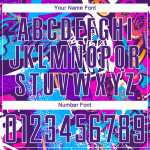 Custom Purple-White Graffiti Soccer Uniform Pattern Jersey Sublimation