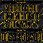 Black-Gold Black Soccer Custom Jersey Sublimation Uniform