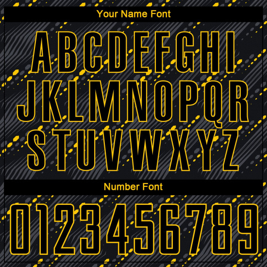 Black-Gold Black Soccer Custom Jersey Sublimation Uniform