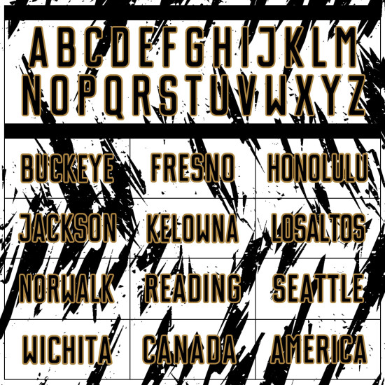 Jersey Black-Old Uniform Gold Custom Sublimation White Soccer