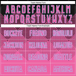 Gradient Custom Shape Jersey Soccer Square Pink Blue Sublimation Black-LIght Uniform