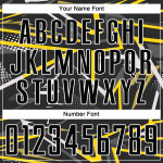 Custom Jersey Black Soccer Sublimation Uniform Black-Gold