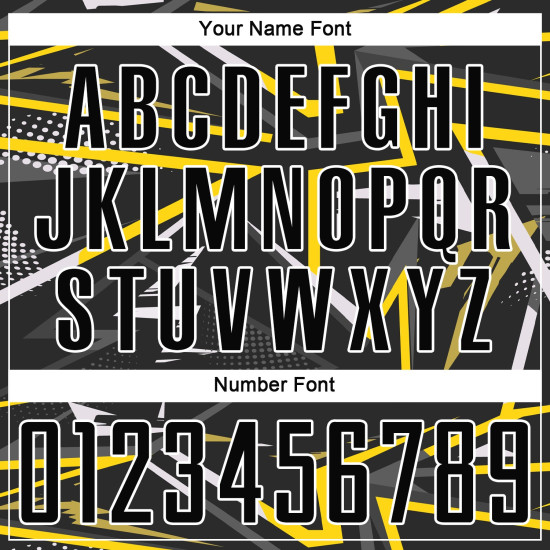 Custom Jersey Black Soccer Sublimation Uniform Black-Gold