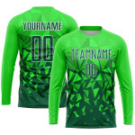 Sublimation Grass Soccer Green-White Uniform Green Custom Jersey