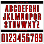 Sublimation White Soccer Custom Red-Black Uniform Jersey Sublimation White Soccer Custom Red-Black Uniform Jersey