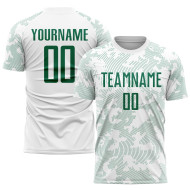 Jersey Sublimation Kelly White Uniform Custom Green Soccer