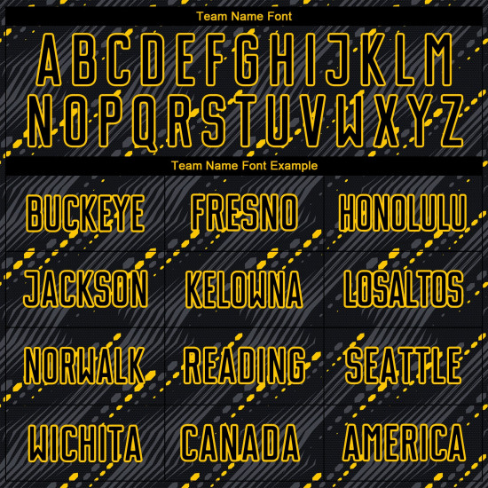 Black-Gold Black Soccer Custom Jersey Sublimation Uniform