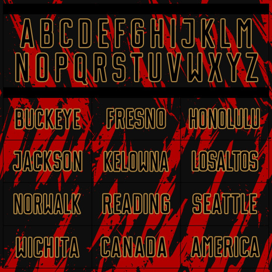 Black-Old Sublimation Jersey Uniform Gold Red Custom Soccer