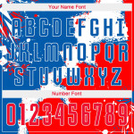 Uniform Soccer Royal Custom Sublimation Jersey Red-White