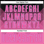 Gradient Custom Shape Jersey Soccer Square Pink Blue Sublimation Black-LIght Uniform