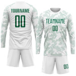 Jersey Sublimation Kelly White Uniform Custom Green Soccer Jersey Sublimation Kelly White Uniform Custom Green Soccer