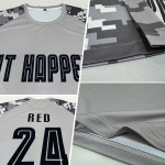 Custom Soccer Black-Camo Gray Jersey Sublimation Uniform