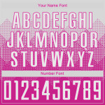 Uniform White Deep Pink Custom Sublimation Soccer Jersey