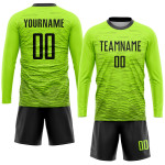 Uniform Green Custom Jersey Neon Black Soccer Sublimation Uniform Green Custom Jersey Neon Black Soccer Sublimation