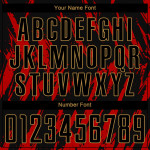 Black-Old Sublimation Jersey Uniform Gold Red Custom Soccer