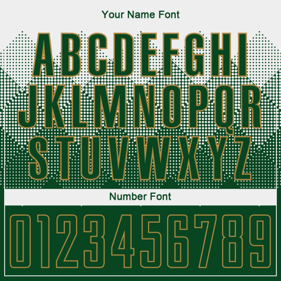 Jersey Uniform Gold Sublimation Custom Green-Old Soccer White