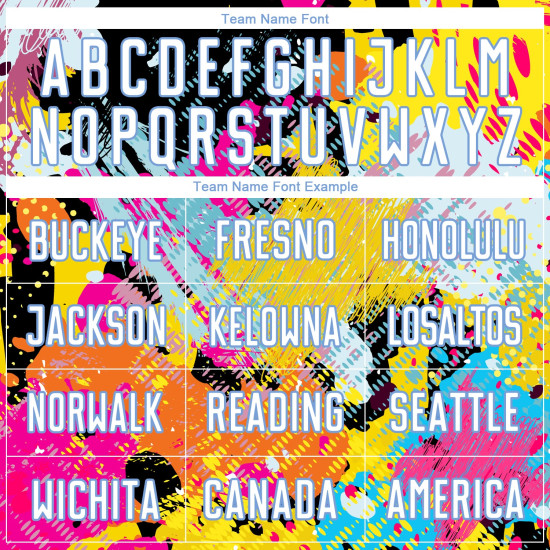 Pattern Uniform Custom Jersey Soccer White-Light Blue Graffiti Sublimation