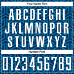 Sublimation Custom Blue Soccer Uniform White-Black Jersey Sublimation Custom Blue Soccer Uniform White-Black Jersey