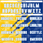 Custom Royal Yellow-Light White Scratch Jersey Blue Pattern Sublimation Soccer Graffiti Uniform