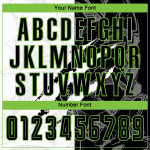 Custom Green Jersey Soccer Graffiti Pattern Black-Neon Sublimation Uniform Scratch