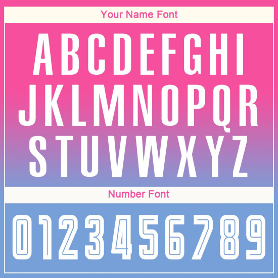 White-Light Fade Sleeve Jersey Pink Custom Soccer Blue Fashion Long Uniform Sublimation