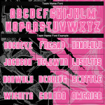 Pattern Uniform Pink Graffiti Custom Soccer Scratch Sublimation Black-White Jersey